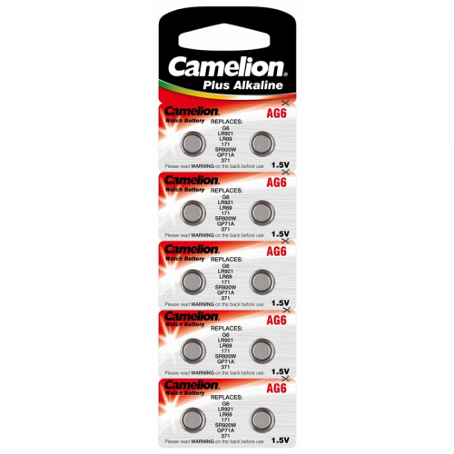 Pilhas Botão Alcalinas Camelion AG6 LR921  , Camelion , AG6-LR921-BP10/BLS , 4260216454943